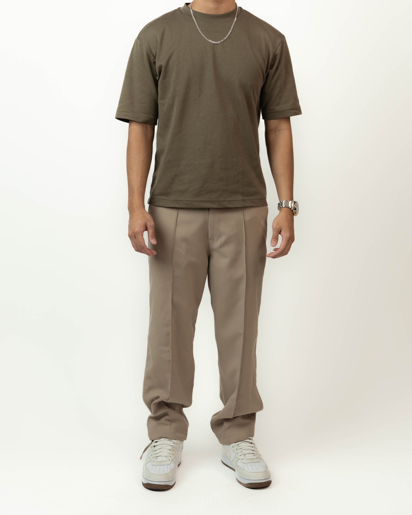 Pintuck Double Pleated trousers