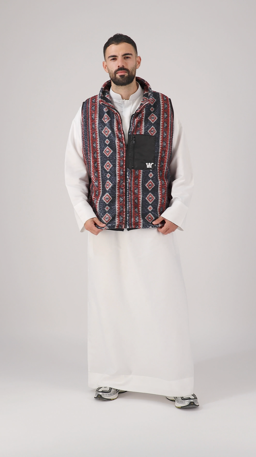 Majlis half sleeve Sherpa Jacket
