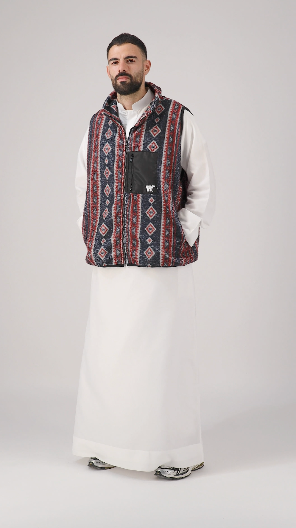 Majlis half sleeve Sherpa Jacket