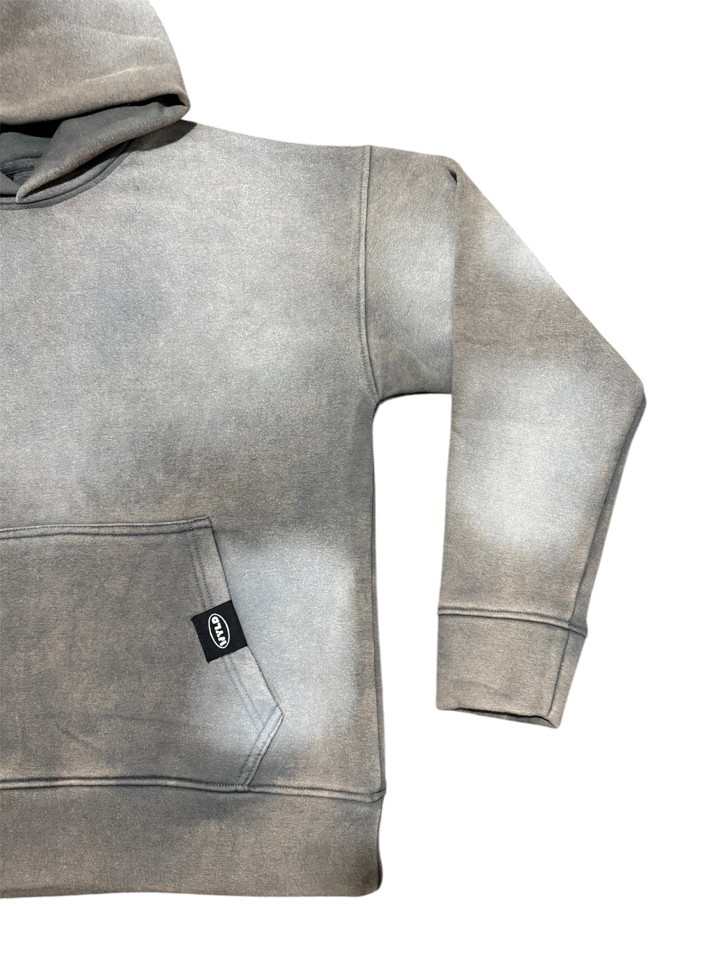 Grey Acid wash hoodie