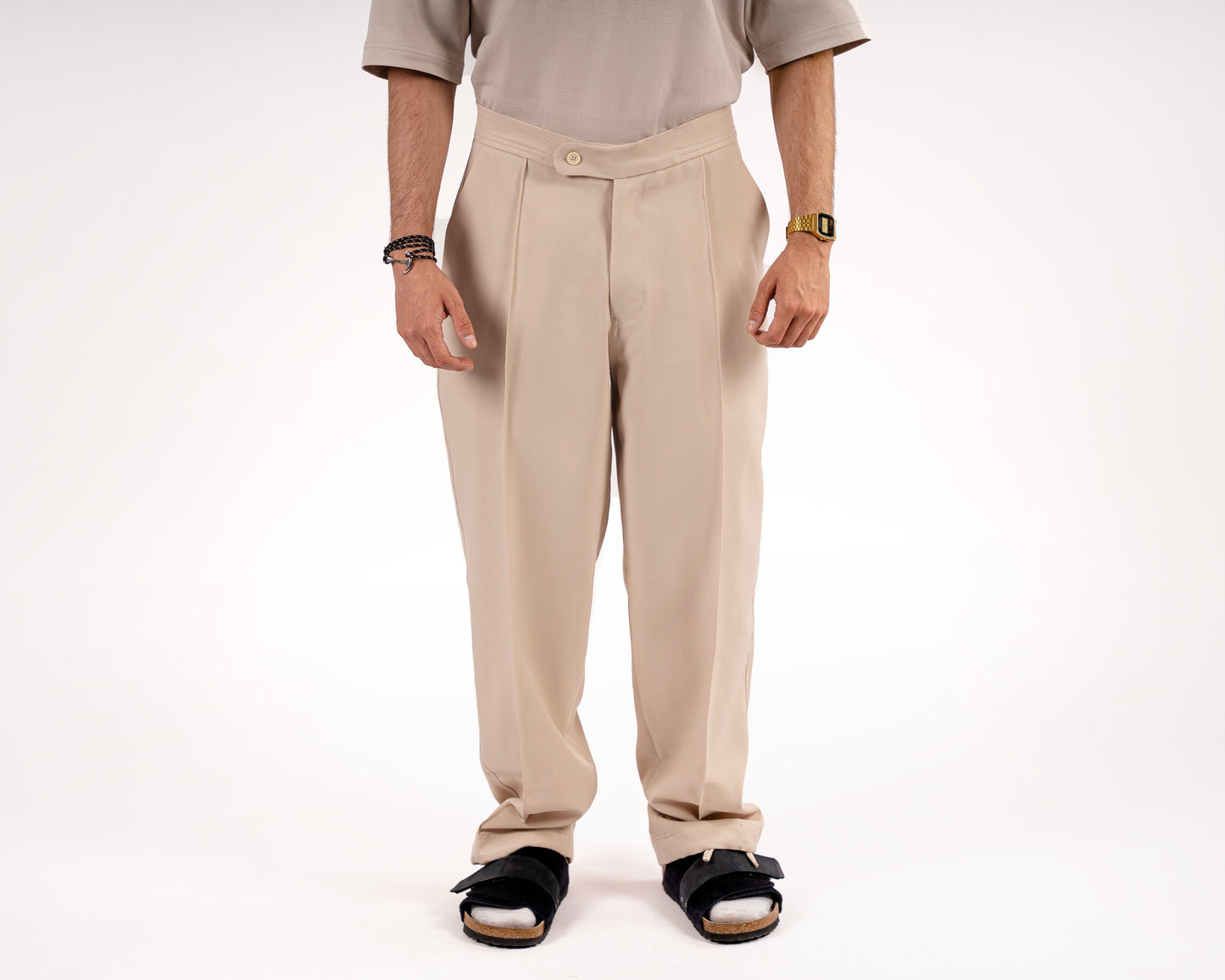 Pintuck Double Pleated trousers