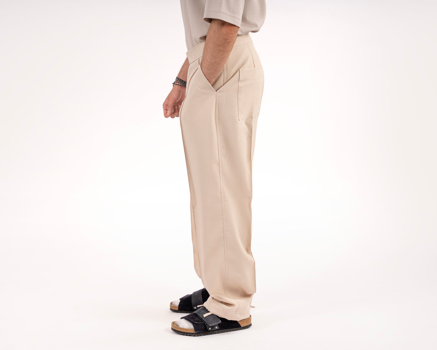 Pintuck Double Pleated trousers