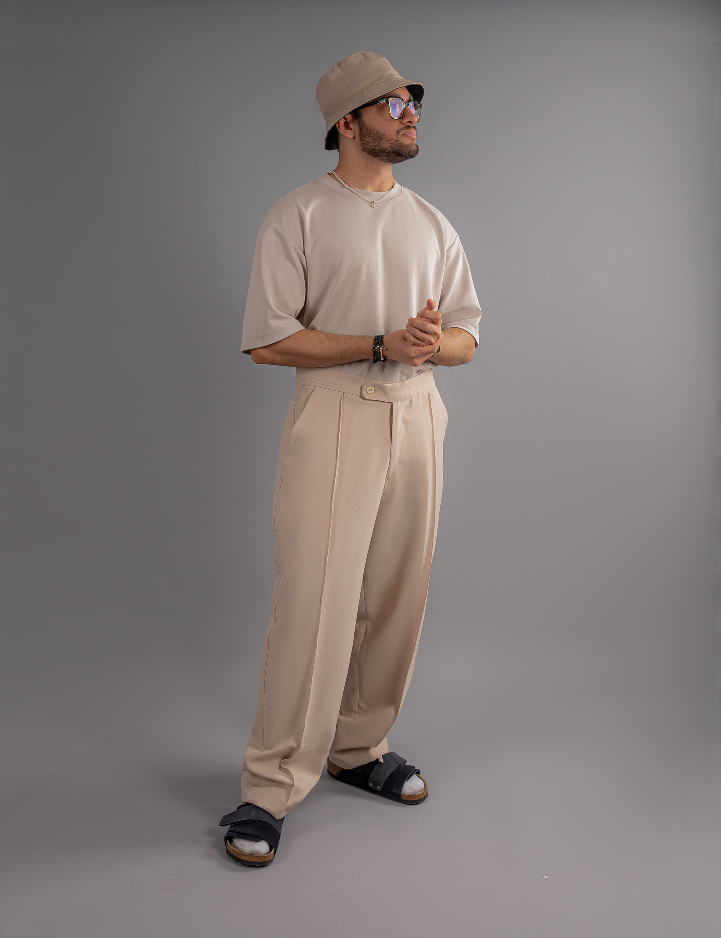 Pintuck Double Pleated trousers